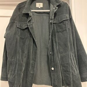 Women's Corduroy Jacket - Gray